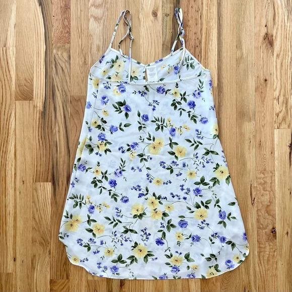Vtg Y2K Secret Treasures Floral Slip Mini Dress Size S - Picture 4 of 5